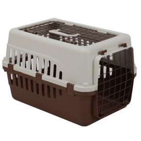 Переноска Safari Range 50х35х32 см для кошек и собак Pet Choice с металлической верхней решеткой, коричневый