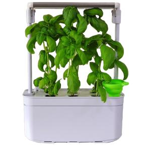 Гидропонная установка HobbyFarm Mini DQ6200-LB-6, домашний умный смарт сад, 6 ячеек, с фитолампой