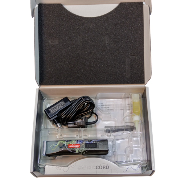 Машинка Heiniger Saphir Cord для стрижки животных, собак, кошек с лезвием #40 0,25 мм