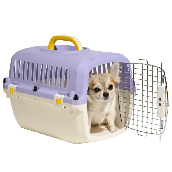 Переноска Transport 61.1x40.5x41.9 см для кошек и собак Pet Choice авиа стандарт, фиолетовая 