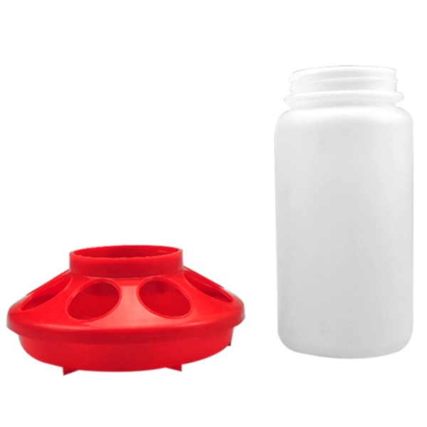 Кормушка бункерная 1 кг с круглыми отверстиями, комплект 5 шт.